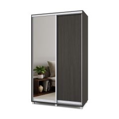 РОЛАНД Шкаф-купе с зеркалом Венге (450*1300) Р432 в Карталах - kartaly.mebel24.online | фото 2