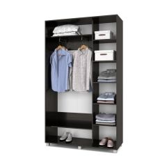 РОЛАНД Шкаф-купе с зеркалом Венге (450*1300) Р432 в Карталах - kartaly.mebel24.online | фото 3
