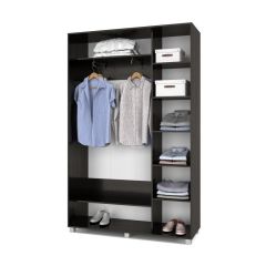 РОЛАНД Шкаф-купе с зеркалом Венге (450*1400) Р442 в Карталах - kartaly.mebel24.online | фото 3