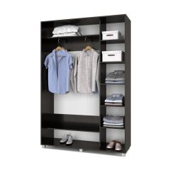 РОЛАНД Шкаф-купе с зеркалом Венге (450*1500) Р452 в Карталах - kartaly.mebel24.online | фото 3