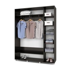 РОЛАНД Шкаф-купе с зеркалом Венге (450*1700) Р472 в Карталах - kartaly.mebel24.online | фото 3