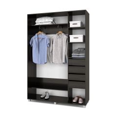 РОЛАНД Шкаф-купе с зеркалом Венге (450*1700) Р472 в Карталах - kartaly.mebel24.online | фото 5