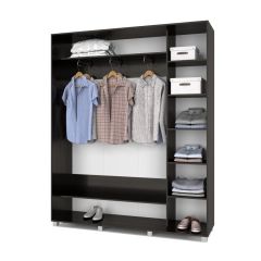 РОЛАНД Шкаф-купе с зеркалом Венге (450*1800) Р482 в Карталах - kartaly.mebel24.online | фото 5