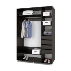РОЛАНД Шкаф-купе с зеркалом Венге (600*1700) Р672 в Карталах - kartaly.mebel24.online | фото 4