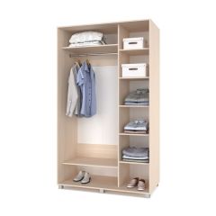 РОЛАНД Шкаф-купе зеркалом Млечный дуб (600*1500) Р652 в Карталах - kartaly.mebel24.online | фото 2