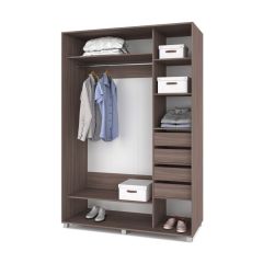РОЛАНД Шкаф-купе с зеркалом Шимо темный (600*1500) Р652 в Карталах - kartaly.mebel24.online | фото 4