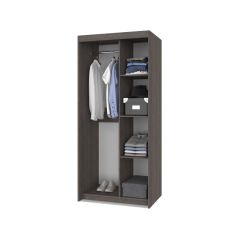 ТОМАС Шкаф-купе с зеркалом Анкор темный/светлый Т22 в Карталах - kartaly.mebel24.online | фото 2