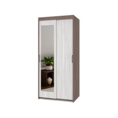 ТОМАС Шкаф-купе с зеркалом Шимо темный/светлый Т22 в Карталах - kartaly.mebel24.online | фото