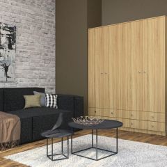 Шкаф Нина (М6) Дуб Сонома в Карталах - kartaly.mebel24.online | фото