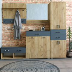 Шкаф с ящиками НКМ Бостон Секция 6 в Карталах - kartaly.mebel24.online | фото 2