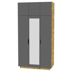 Шкаф с зеркалом "Аврора (H23_M)" в Карталах - kartaly.mebel24.online | фото 19