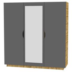 Шкаф с зеркалом "Аврора (H30_M)" в Карталах - kartaly.mebel24.online | фото 19