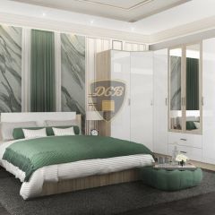 СОФИ СШК1600.1Шкаф 4-х ств с2мя зерк, 2 ящиками в Карталах - kartaly.mebel24.online | фото 3
