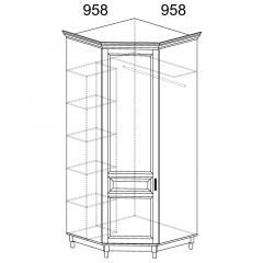 Шкаф угловой №418 Прованс в Карталах - kartaly.mebel24.online | фото 2