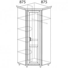 Шкаф угловой №862 "Ралли" (Угол 875*875) в Карталах - kartaly.mebel24.online | фото 2