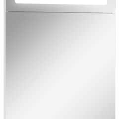 Шкаф-зеркало Аврора 55 левый с подсветкой LED Домино (DV8003HZ) в Карталах - kartaly.mebel24.online | фото