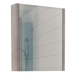 Шкаф-зеркало Quadro 60 Дуб серый левый/правый Домино (DQ1702HZ) в Карталах - kartaly.mebel24.online | фото