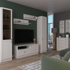 ВЕСТА Гостиная (модульная) Ясень анкор светлый в Карталах - kartaly.mebel24.online | фото