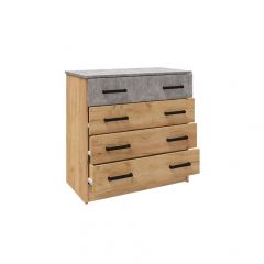 Спальня Асти Комод (Дуб крафт золотой) в Карталах - kartaly.mebel24.online | фото 2