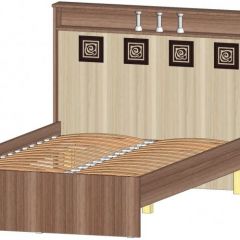 КОСТА-РИКА Кровать 1200 с основанием (шимо темный/шимо светлый) в Карталах - kartaly.mebel24.online | фото