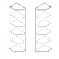 Спальня модульная Мишель (белый матовый/экокожа) в Карталах - kartaly.mebel24.online | фото 5