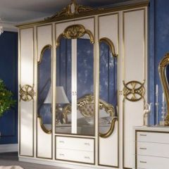Спальня Ольга (комплект 6 дв.) беж/золото матовый в Карталах - kartaly.mebel24.online | фото 2