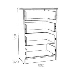 НМ 040.38 Х Комод "Оливия" в Карталах - kartaly.mebel24.online | фото 3