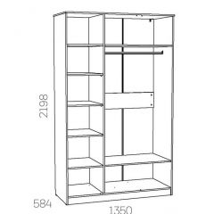 НМ 040.33 Х Шкаф для одежды "Оливия" в Карталах - kartaly.mebel24.online | фото 3