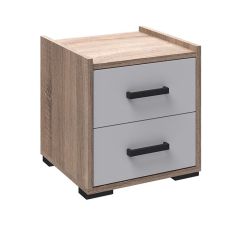 Спальня Соната Тумба прикроватная (дуб сонома/белый) в Карталах - kartaly.mebel24.online | фото