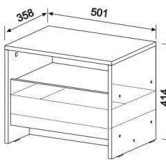 Спальный гарнитур МСП-1 (Ясень Анкор светлый) 1400 в Карталах - kartaly.mebel24.online | фото 6