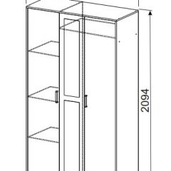 Спальный гарнитур МСП-1 (Ясень Анкор светлый) 1400 в Карталах - kartaly.mebel24.online | фото 9