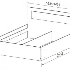 Спальный гарнитур МСП-1 (Ясень Анкор светлый) 1600 в Карталах - kartaly.mebel24.online | фото 3