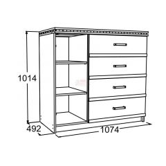 Спальный гарнитур Ольга-13 (модульный) в Карталах - kartaly.mebel24.online | фото 14