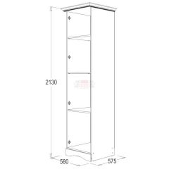 Спальный гарнитур Ольга-1Н (модульная) в Карталах - kartaly.mebel24.online | фото 9