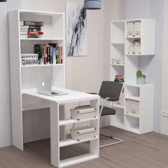 Стеллаж Элемент-1 (белый) в Карталах - kartaly.mebel24.online | фото 4