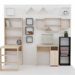 Стеллаж Элемент-1 (дуб сонома) в Карталах - kartaly.mebel24.online | фото 4