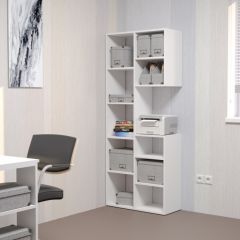 Стеллаж Элемент-2 (белый) в Карталах - kartaly.mebel24.online | фото 3