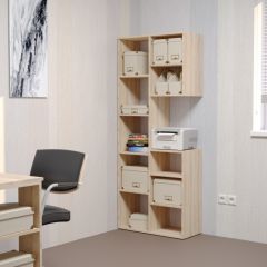 Стеллаж Элемент-2 (дуб сонома) в Карталах - kartaly.mebel24.online | фото 3