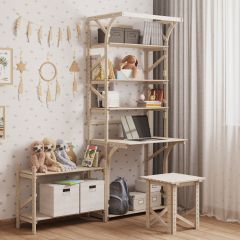 Стеллаж+стол Конструктор Арт.СRСт1-1 в Карталах - kartaly.mebel24.online | фото 4