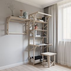 Стеллаж+стол Конструктор Арт.СRСт1-1 в Карталах - kartaly.mebel24.online | фото 6
