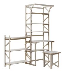 Стеллаж+стол со стойкой Конструктор Арт.СRСт2-1 в Карталах - kartaly.mebel24.online | фото 5
