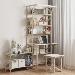 Стеллаж+стол со стойкой Конструктор Арт.СRСт2-1 в Карталах - kartaly.mebel24.online | фото 4