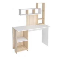 Стол компьютерный Олимп (дуб сонома/белый) в Карталах - kartaly.mebel24.online | фото 3