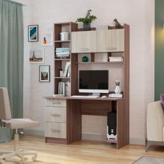 Стол компьютерный ПКС-5 Шимо темный/Шимо светлый в Карталах - kartaly.mebel24.online | фото