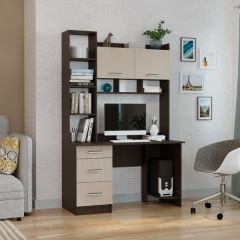 Стол компьютерный ПКС-5 Венге/Дуб белфорд в Карталах - kartaly.mebel24.online | фото