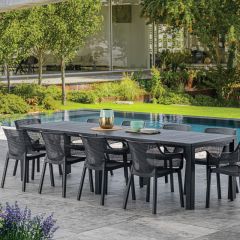 Стол раскладной Джули (Julie Double table 2 configurations) Графит в Карталах - kartaly.mebel24.online | фото 5