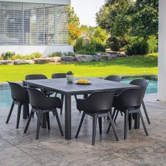 Стол раскладной Джули (Julie Double table 2 configurations) Графит в Карталах - kartaly.mebel24.online | фото 7