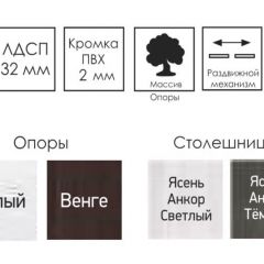 Стол раскладной Ялта-2 (опоры массив резной) в Карталах - kartaly.mebel24.online | фото 4