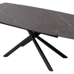 Стол RIVOLI 140 MATT BLACK MARBLE SOLID CERAMIC / BLACK, ®DISAUR в Карталах - kartaly.mebel24.online | фото 3