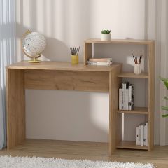 Стол с полкой (ЛДСП дуб крафт золотой) в Карталах - kartaly.mebel24.online | фото